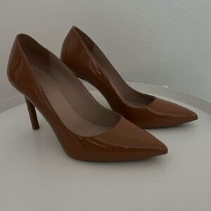 Stuart Weitzman Brown Leather Classic Heels